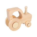 Tracteur en bois 12 x 9,5 x 5 cm