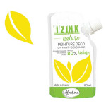Peinture décorative Izink Nature 80 ml - Jaune citron