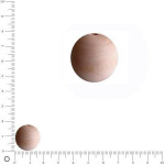 Perles en bois - Ø 18 mm x 50 pces