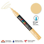 Marqueur pointe conique PC-1MC extra-fine 1mm - Beige