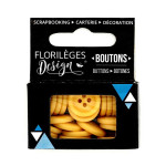 Boutons - 1,5 cm - ambre