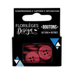 Boutons - 1,5 cm - carmin