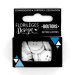 Boutons - 1,5 cm - edelweiss