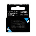 Boutons - 1,5 cm - carbone