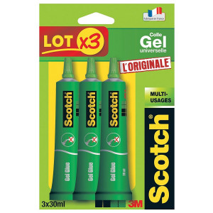 Tube de colle universelle en gel - lot de 3 pièces