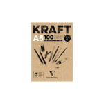 Papier kraft en bloc 90 g/m² 100 feuilles - 14,8 x 21 cm (A5)