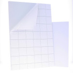 Carton mousse blanc 10 mm avec 1 face adhésive - 100 x 140 cm