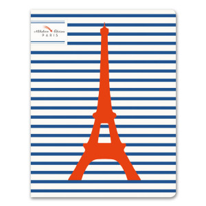 Cahier ligné numéroté 17 x 22 cm 100 g/m² 64 p Matelot Eiffel