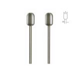 Embout de fraise en acier wolfram-vanadium - Ovale Ø 8 mm - 2 pcs