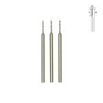 Foret HSS en acier - Ø 0,8 mm - 3 pcs