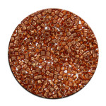 Perles Toho 11/0 transparent effet brillant irisé 3g - 329 Caramel