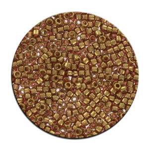 Perles Toho 11/0  luster transparent effet brillant 3g - 460 Cuivre antique