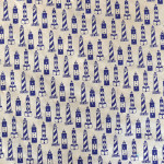 Papier Lokta Imprimé 50 x 75 cm Les Phares blanc
