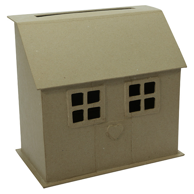 Petite maison d'oiseau à suspendre en papier mâché 5 cm Décopatch chez  Rougier & Plé