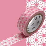 Masking Tape 1P Asanoha momo 15 mm x 7 m