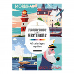 Promenade en Bretagne 40 coloriages mystère - Dessain et Tolra