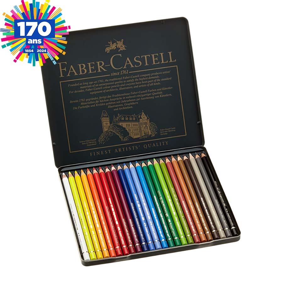 Boîte métal 12 crayons graphite CASTELL 9000 DESIGN Faber-Castell chez  Rougier & Plé
